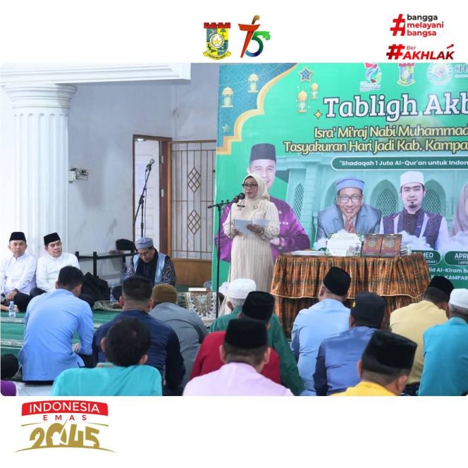 
					Peringati Hari Jadi ke-76 dan Isra’ Mi’raj, Pemkab Kampar Gelar Tabligh Akbar “Membangun Kampar Dengan Hati”
