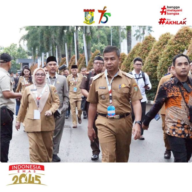 
					Bupati dan Wakil Bupati Kampar Hadiri Rakornas 2026 di Bogor