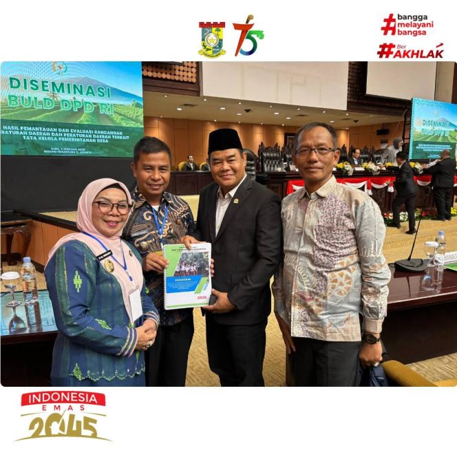 
					PLT Kadis Pendidikan, Pemuda dan Olahraga Kampar Dampingi Bupati Hadiri Rapat Paripurna Diseminasi BULD DPD RI di Senayan