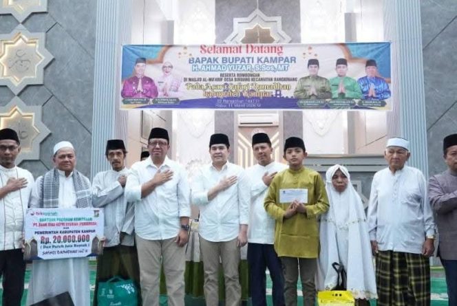 
					Pemkab Kampar Gelar Safari Ramadhan di Masjid Al Ma’arif Desa Binuang, Perkuat Silaturahmi dan Serap Aspirasi Warga