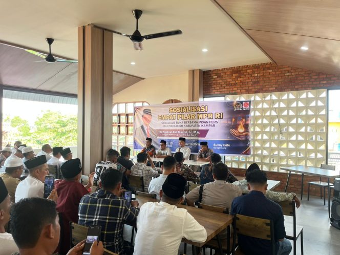 
					Sosialisasi Empat Pilar MPR RI, Syahrul Aidi Gandeng Insan Pers dan Mubaligh Kampar