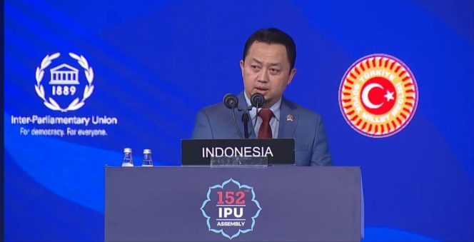 
					Di Hadapan Perwakilan 150 Negara, Dr. Syahrul Aidi Kecam Keras Tindakan Israel di Timur Tengah