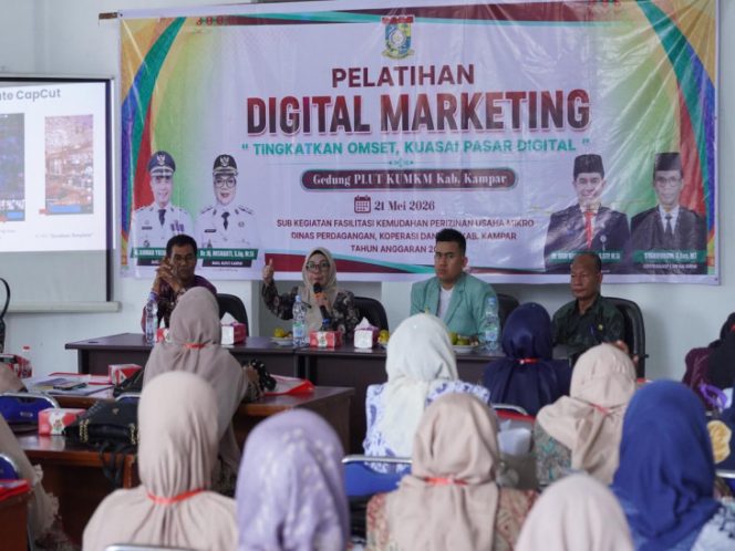 
					Dorong UMK Masuk Ekosistem Digital, Wabup Kampar Buka Pelatihan Pemasaran Digital