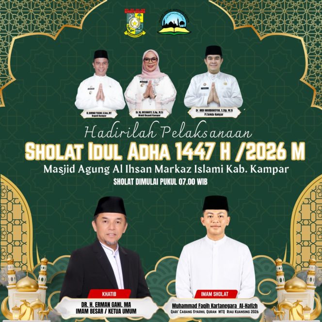 
					Pemda Kampar Beri Ruang Qori dan Qori’ah Tampil di Berbagai Kegiatan Keagamaan