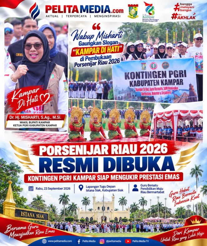 
					Porsenijar Riau 2026 Resmi Dibuka, Kontingen PGRI Kampar Siap Ukir Prestasi. 