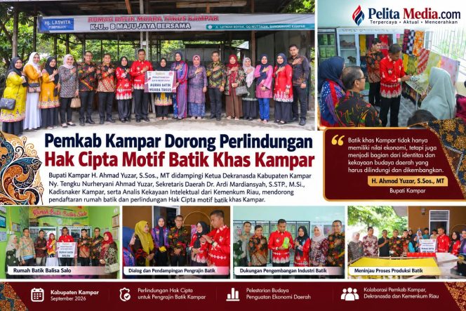 
					Pemkab Kampar Dorong Perlindungan Hak Cipta Motif Batik Khas Kampar