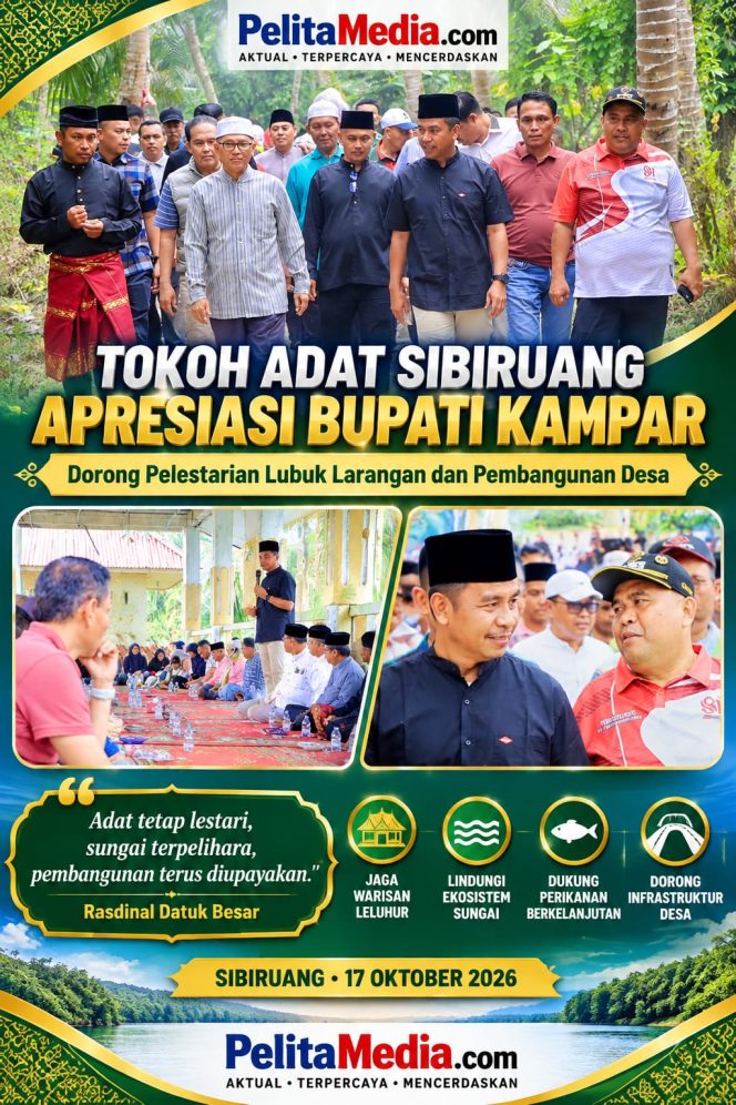 
					Tokoh Adat Sibiruang Sampaikan Apresiasi kepada Bupati Kampar, Dorong Pelestarian Lubuk Larangan dan Pembangunan Desa